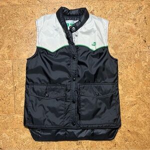 John Deere Vintage Wm’s Snowmobile Puffer Vest Sz M